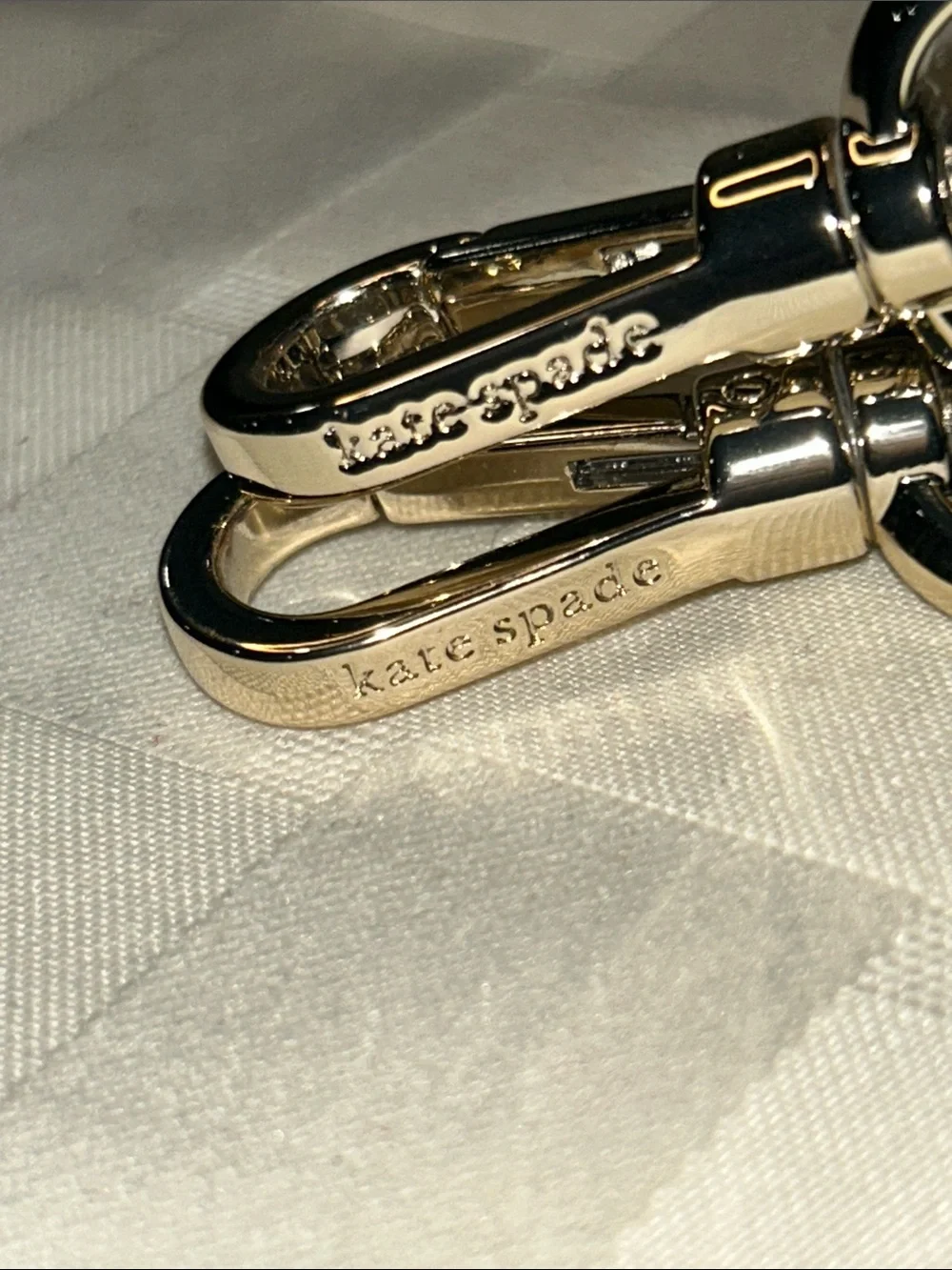 Kate Spade Black Leather Strap with Silver Hardware